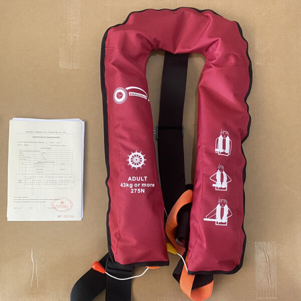 275N Inflatable Life Jacket MED Certificate