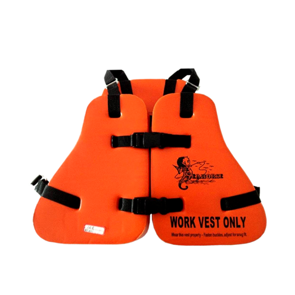 3-piece Vinyl Dip Work Vest-Seahorse